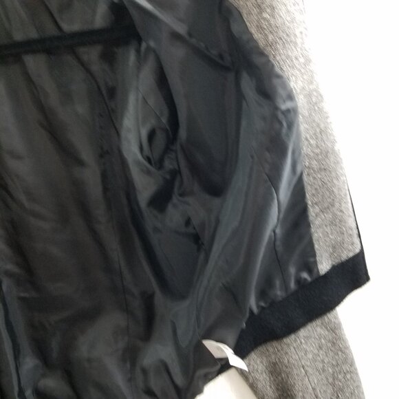 Halogen Jacket Wool/Silk Blend bomber ribbed cuff multipocket womens M - Picture 8 of 12